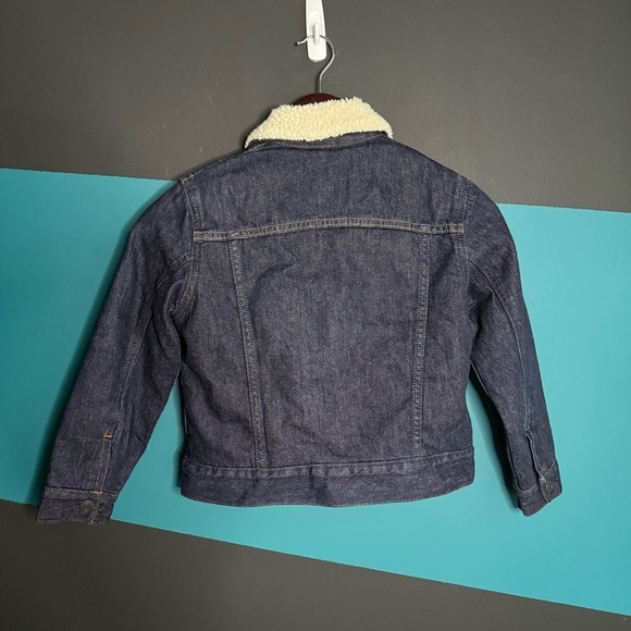 GAP Denim Jacket Sherpa Western stich size Small - Picture 7 of 13